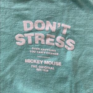 Aqua DISNEY x NEFF Don’t Stress t shirt